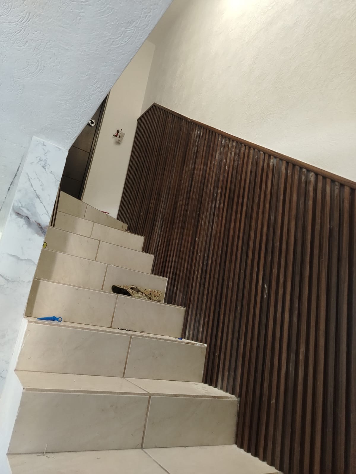 Acabado residencial en escalera