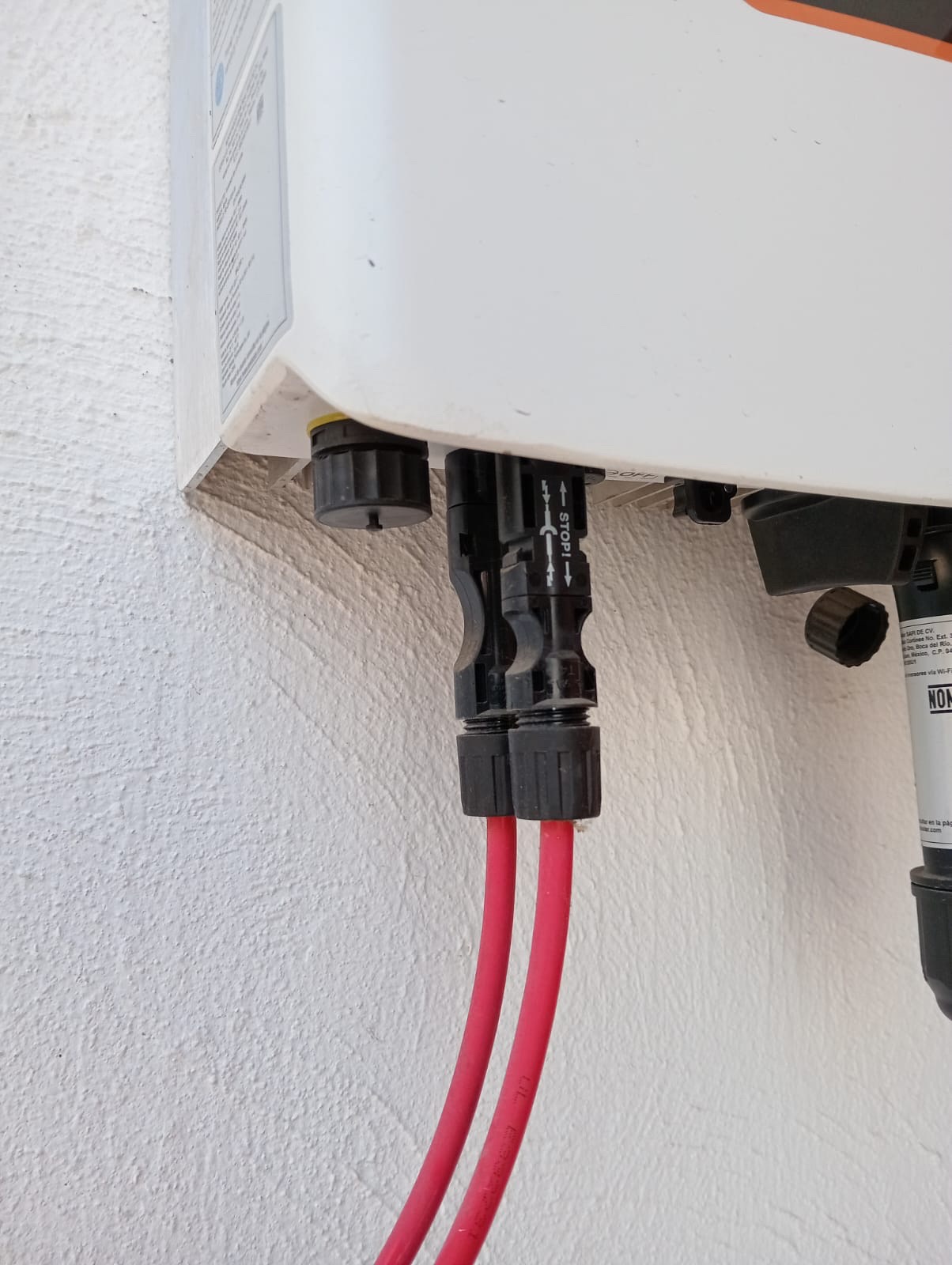 Equipo eléctrico conectado